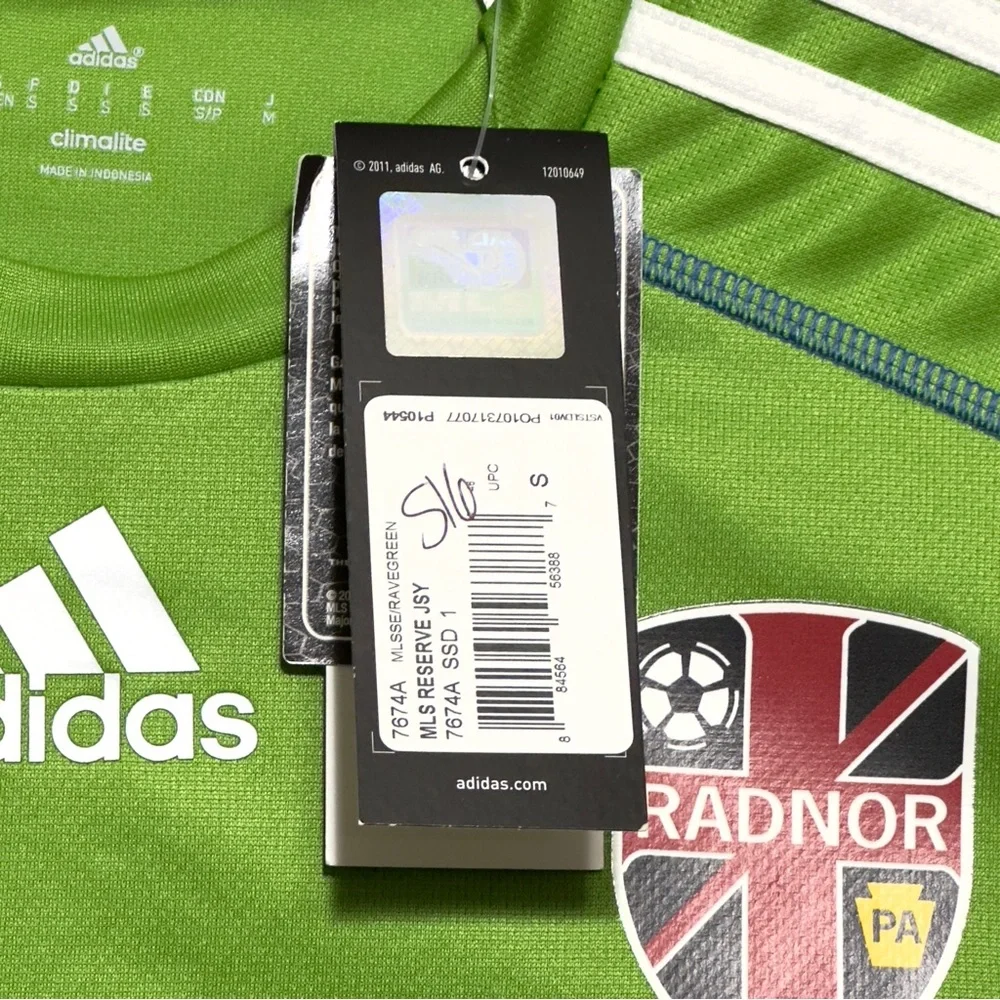 NEW Sounders FC Radnor #11 Soccer Jersey Adidas Official Licensed MLS ~‎ Perfect